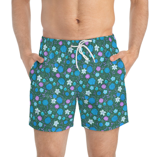 Moonlit Garden Swim Trunks